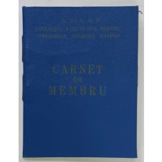 ASOCIATIA VOLUNTARA PENTRU SPRIJINIREA APARARII PATRIEI , CARNET DE MEMBRU , ANII ' 50