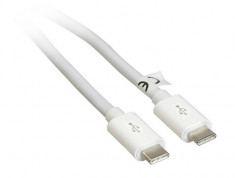 Cablu Tracer USB 2.0 TYPE-C Male - C Male 1.5m alb foto