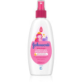 Johnson&#039;s&reg; Shiny Drops conditioner Spray Leave-in cu ulei de argan de la v&acirc;rsta de 18 luni 200 ml