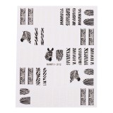 Cumpara ieftin Abtibild Unghii SensoPRO Milano - Zebra Safari