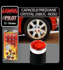 Ornamente prezoane crystal 20 buc - Hex 19 mm - Rosu - CRD-LAM02232 Auto Lux Edition foto