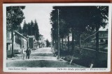 Carte postala, Baia Borsec, strada principala, 1931