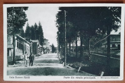 Carte postala, Baia Borsec, strada principala, 1931 foto