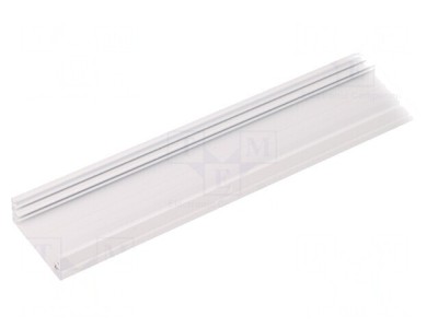Profil aluminiu pentru module LED albă L 1m WIDE24 de suprafață foto