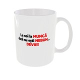 Cana alba personalizata La noi la munca, INOVATIX&reg;. 330ml, Oem