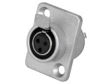 Soclu XLR Mini Mamă 3 Pin