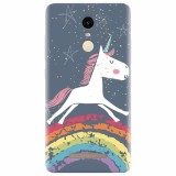 Husa silicon pentru Xiaomi Remdi Note 3, Unicorn Rainbow