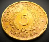 Cumpara ieftin Moneda istorica 5 MARKKAA - FINLANDA, anul 1946 * cod 1625 A, Europa