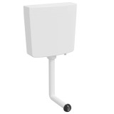 vidaXL Rezervor pentru vas de toaletă, 3/6 L, alb