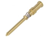 Pin tată aliaj cupru nichelat aurit 0,5mm2 crimpat Han D
