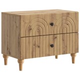 vidaXL Dulap de noapte cu sertar Stejar Artizanal 62 x 34,5 x 48 cm 894094