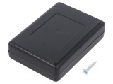 Carcasă universală ABS neagră 59mm x 84mm x 23mm