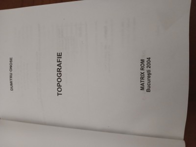 Topografie-Dumitru Onose. foto