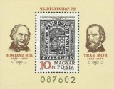 Ungaria 1979 - ziua marcii postale, colita neuzata