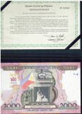 Thailanda 50 Bath 2000 P-105 Bancnota Comemorativa UNC in Folder. Bancnote Thailanda
