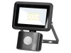 Proiector LED ADVITI 10W 800lm 4000K Negru Aluminiu IP44 Senzor Miscare