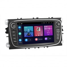 Navigatie Android Dedicata Ford Focus, Mondeo,C-Max, Kuga, 7inch, 2Gb Ram, 32Gb stocare, Bluetooth, WiFi, Carplay, Negru