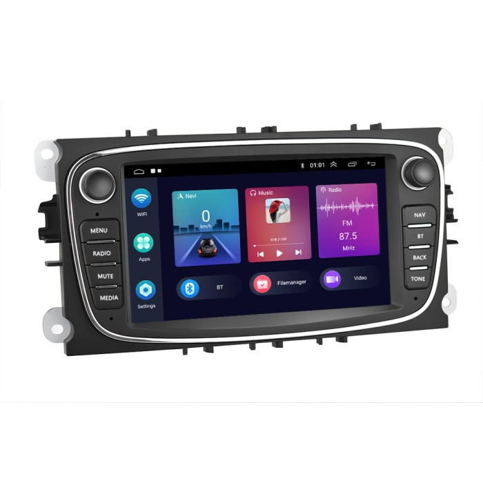 Navigatie Dedicata Ford, Android, 7inch, 2Gb Ram, 32Gb stocare, Bluetooth, WiFi, Waze, Canbus