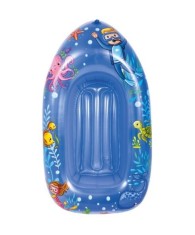 Barcuta gonflabila pentru copii, Vinil, Albastru, 1.12x0.7 m