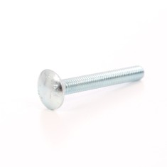 Surub cu filet metric, cu cap bombat torbant, zincat alb, diametru cap 24.65 mm, M10 x 100 mm