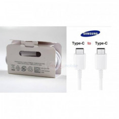 Cablu de Date si Incarcare USB Type-C la USB Type-C Samsung EP-DG977BWE, 5A, 1 m, Alb, Bulk