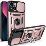 Cumpara ieftin Husa pentru iPhone 14, Techsuit CamShield Series, Rose Gold