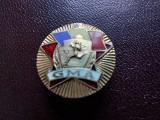INSIGNA GMA - GATA PENTRU MUNCA SI APARARE.
