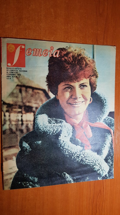 revista femeia februarie 1989-art si foto cooperativa din varesti,jud. giurgiu