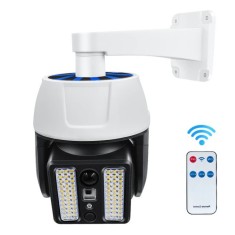 BZRSH Set 2 Camere False Supraveghere Solar 66 LED Senzor Miscare ABS IP65