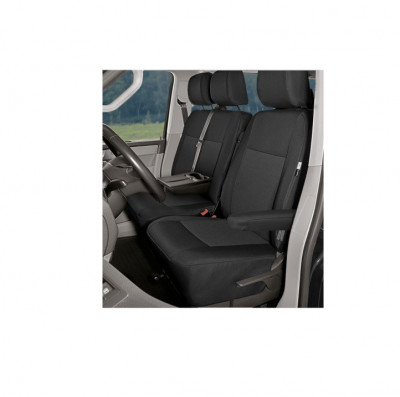 Set huse scaune auto Kegel Tailor Made pentru VW T6 dupa 2015, ptr scaun sofer + bancheta pasager 2 locuri, 1 + 2, cu masuta, bancheta rabatabila foto