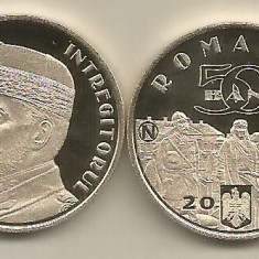 ROMANIA 50 BANI 2019 - PROOF - REGELE FERDINAND INTREGIUITORUL