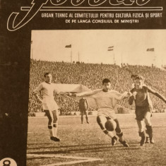 Revista veche fotbal - "FOTBAL"nr. 8 /1953