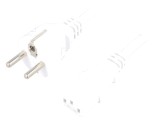 Cablu Alb 3m 3x1mm2 CEE 7/7 la IEC C13 16A