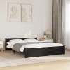 VidaXL Cadru de pat King Size, negru, 150x200 cm, lemn masiv 815053