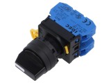 Comutator rotativ 22mm cu 2 poziții stabile