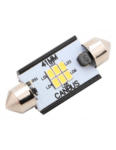 Led Auto Sofit 41mm Canbus 6 SMD 3020 fara polaritate &ndash; BTLE1276