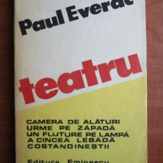 Paul Everac - Teatru