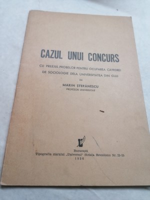Marin stefanescu cazul unui concurs 1936 foto