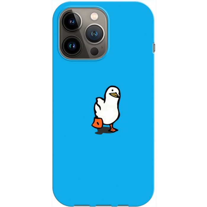 Husa compatibila cu Apple iPhone 14 model Duckduckgo, Silicon, TPU, Viceversa