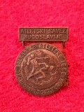Insigna al-XV-lea Concurs Balcanic de ATLETISM - Belgrad 20-22.07.1956