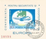 Romania, LP 939/1977, C.S.C.E., colita nedantelata, prima zi, oblit., Stampilat