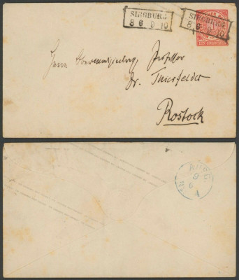 Germany North Confederation - Postal stationery Cover Siegburg DB.525 foto