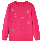Bluzon pentru copii, roz aprins, 116, vidaXL