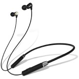 Casti Bluetooth Lenovo HE08, Neckband Sport, Negre