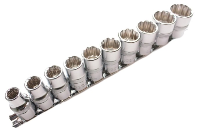 Nusskasten 1/2 Zoll, Steckschl&uuml;sselsatz, 12-Kant N&uuml;sse, Steckschl&uuml;ssel Set