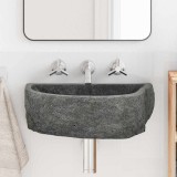 vidaXL Chiuvetă suspendată Gri (38-45) x (30-35) x 15 cm Piatra de R&acirc;u