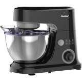 Mixer cu bol Comfee MJ-KM6001WBK, putere 600 W, capacitate bol 4 L , 6 trepte de viteza, Negru