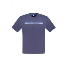 Tricou barbati, cu imprimeu cu logo, Regular fit, Bleumarin, S