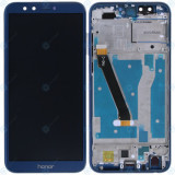 Huawei Honor 9 Lite (LLD-L31) Capac frontal modul display + LCD + digitizer albastru