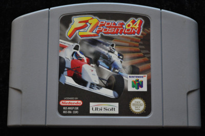 Joc retro caseta Nintendo 64 [N64] F1 Pole Position 64 cutie carte foto